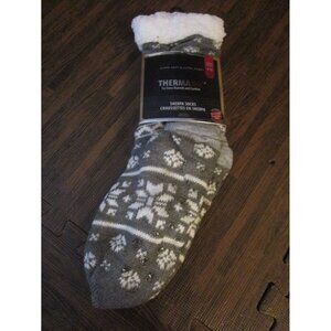 Thermaxx Sherpa Slipper Socks Ultra Soft Acrylic Thick Cushion fits Shoe 4-10